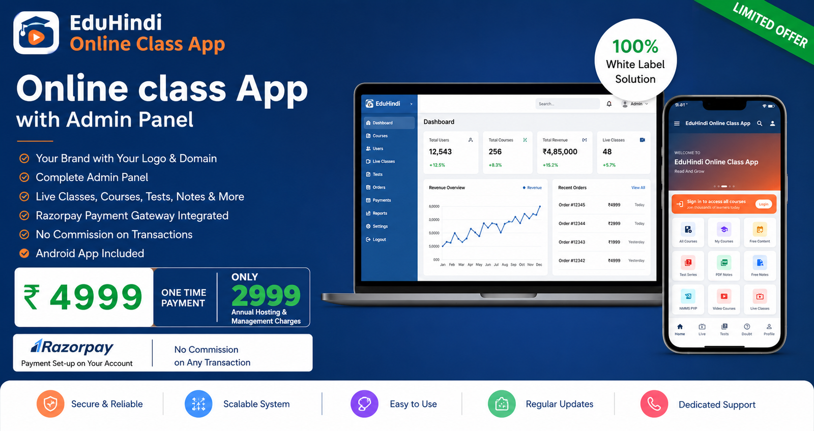 Online Class App with Admin Panel